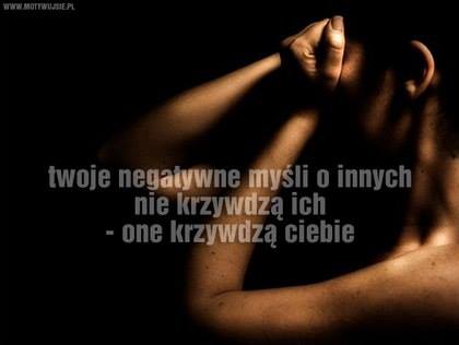 negatywne mysli
